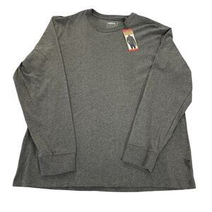 NWT Eddie Bauer Long Sleeve T Shirt Men's XL Gray Soft Brushed Jersey Fabric